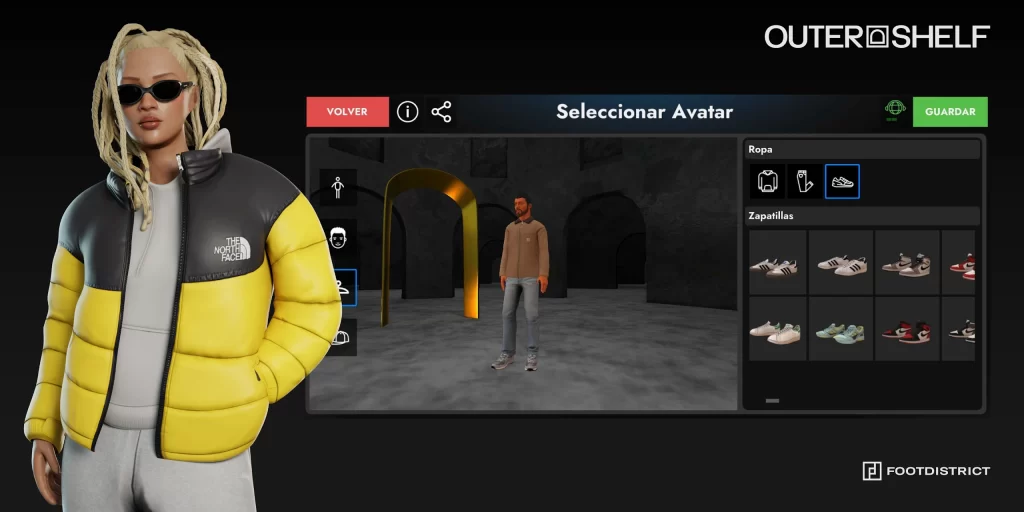 outer shelf metaverse de FOOTDISTRICT