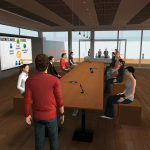 Sustainable business meeting